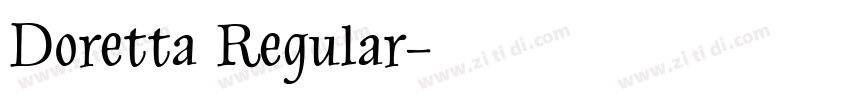 Doretta Regular字体转换